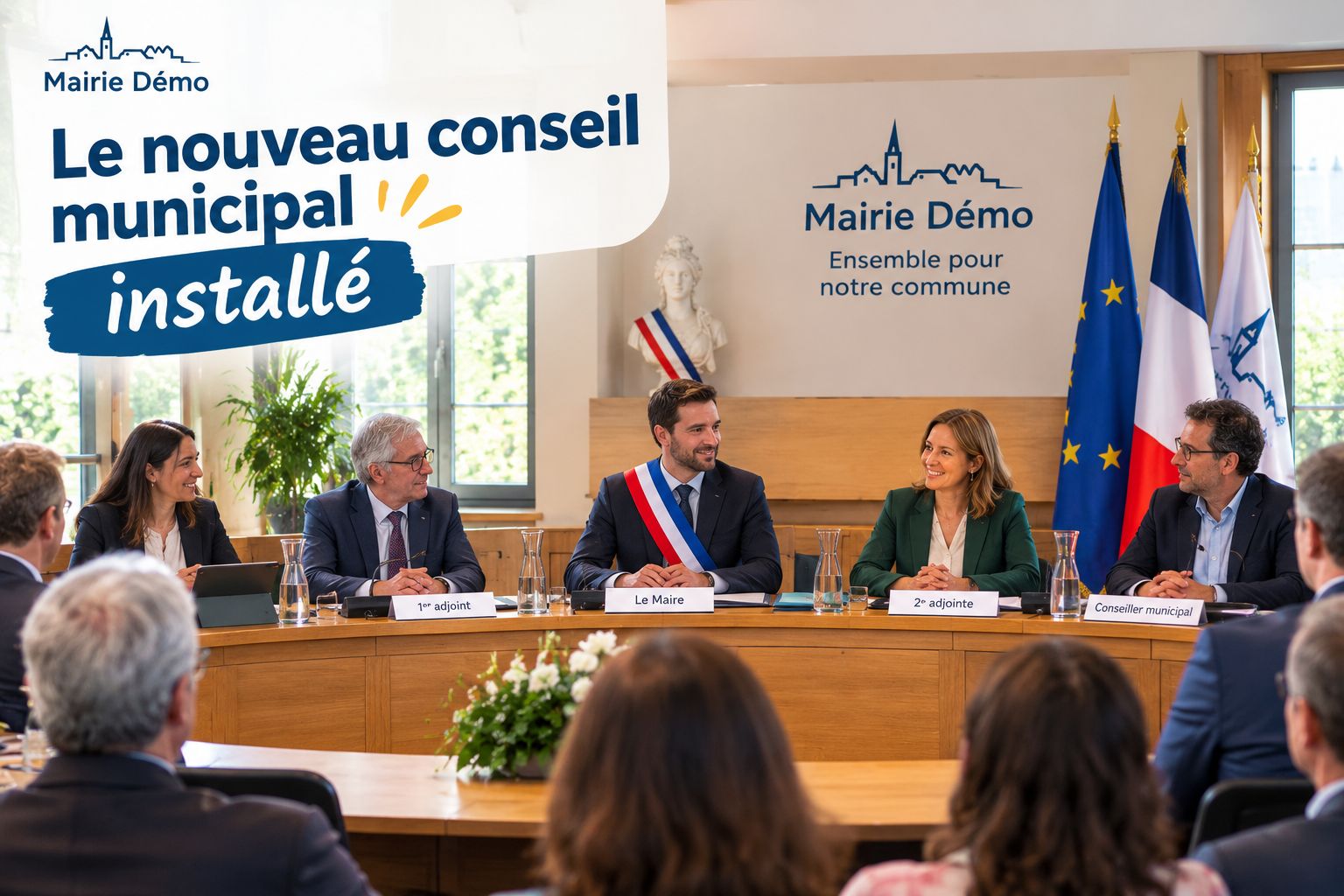 Le nouveau conseil municipal installé